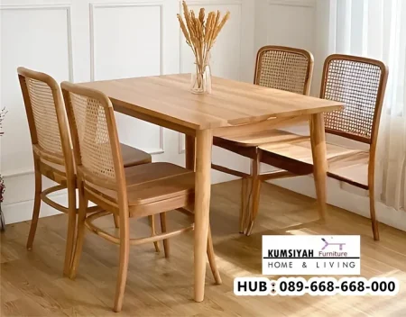 Meja Makan Kayu Jati Model Terbaru