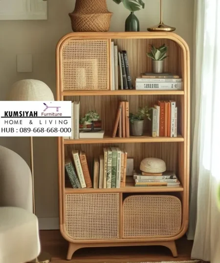 Jual Rak Buku Seri Tropis Minimalis