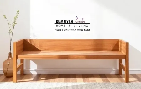 Bangku Kayu Minimalis Jati Estetik
