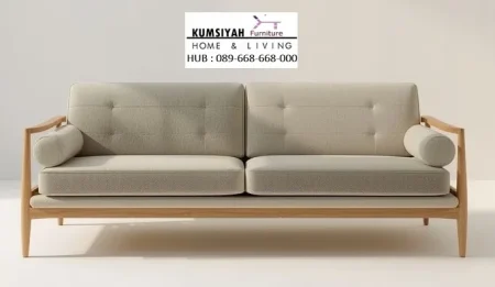 Kursi Sofa Minimalis Rangka Kayu