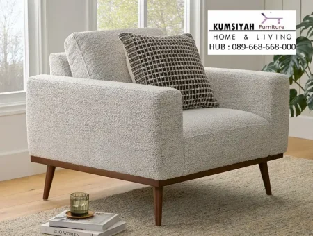 Kursi Sofa Single Armchair Minimalis Scandi