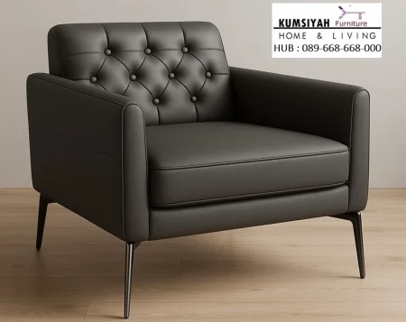 Kursi Sofa Single Tufting Klasik Modern