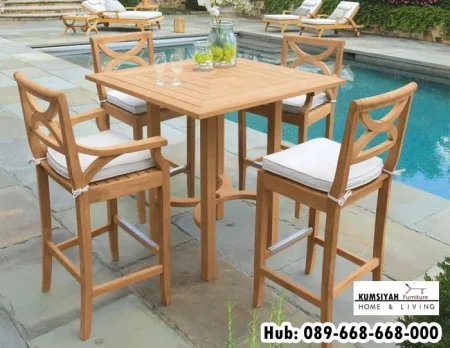 Meja Kursi Cafe Outdoor Minimalis High Quality