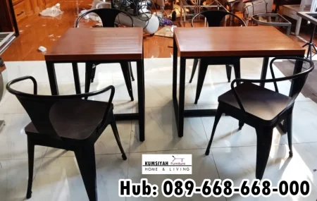 Meja Kursi Cafe Rangka Besi Berkualitas