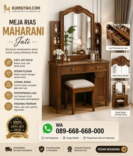 Meja Rias Maharani Jati