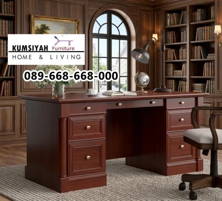 Meja Kantor Jati Klasik