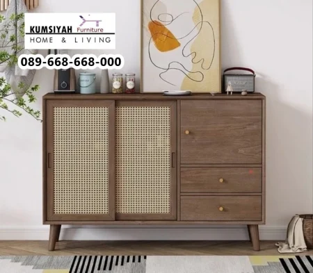 Rak TV Kayu Gorontalo Minimalis